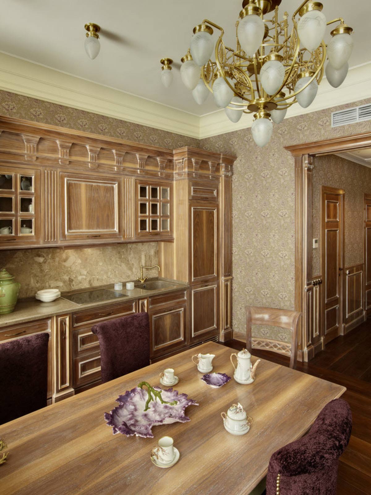 MOSCOW, Russia – Custom kitchen in private house