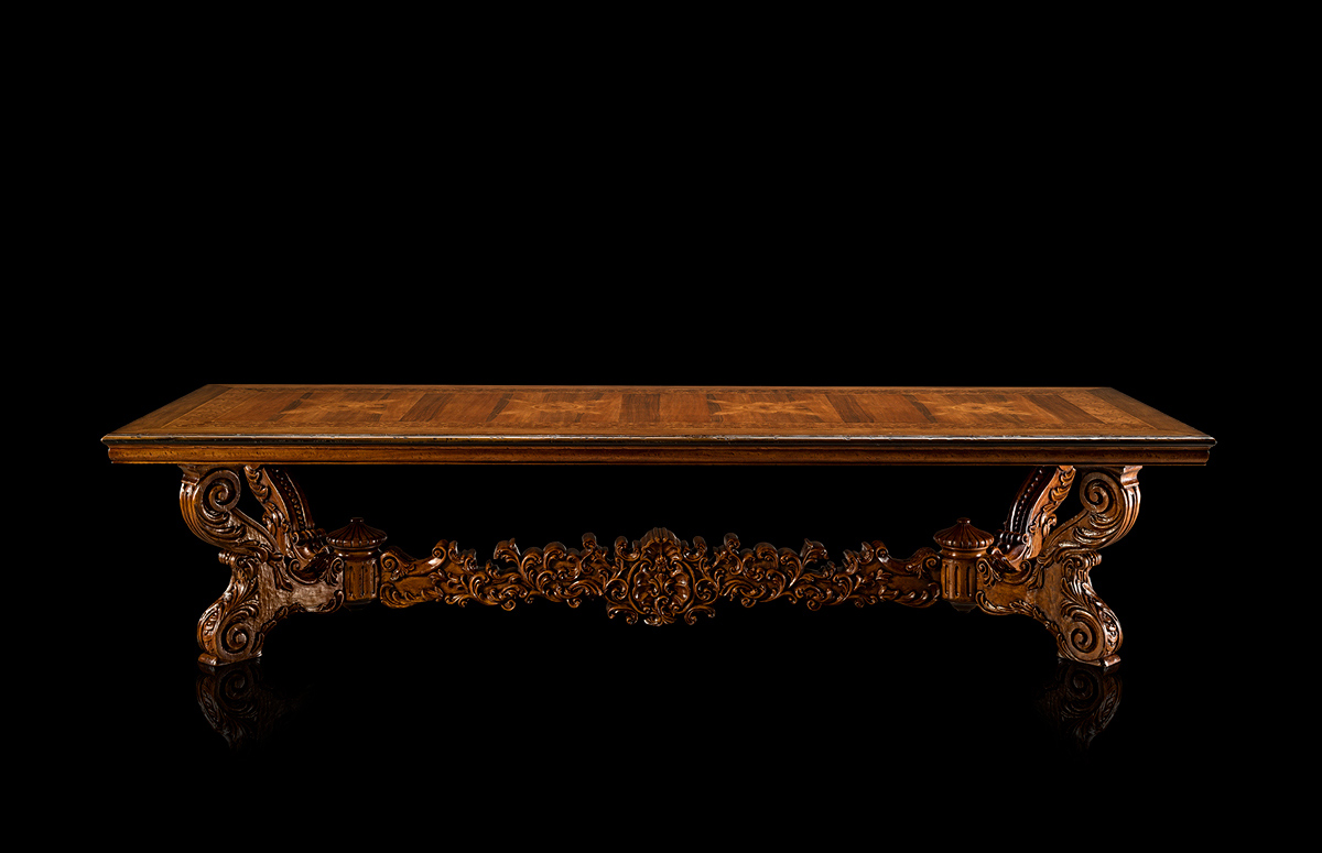 Rectangular table Mod. 821/R – 348 x 128 h 78 cm
